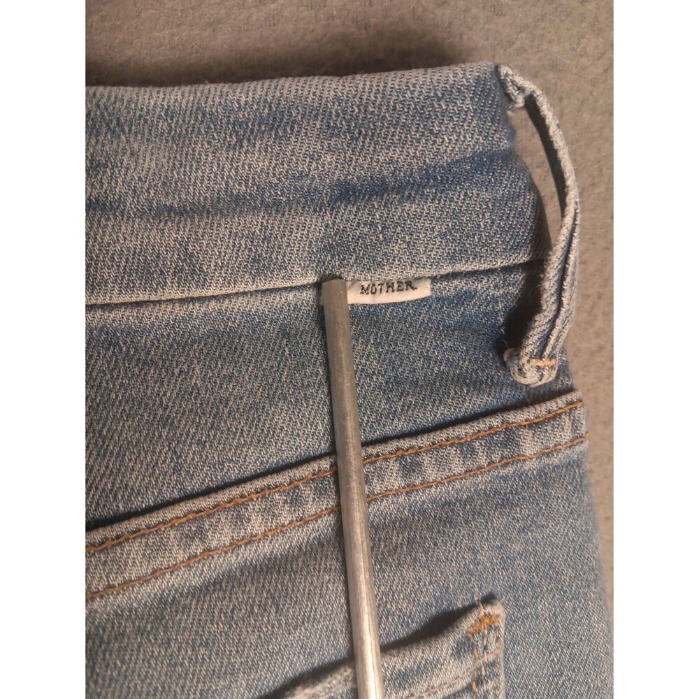 MOTHER Denim Shoot To Thrill High Waisted Looker Ankle Fray Jeans Womens Size 28 - Picture 13 of 16